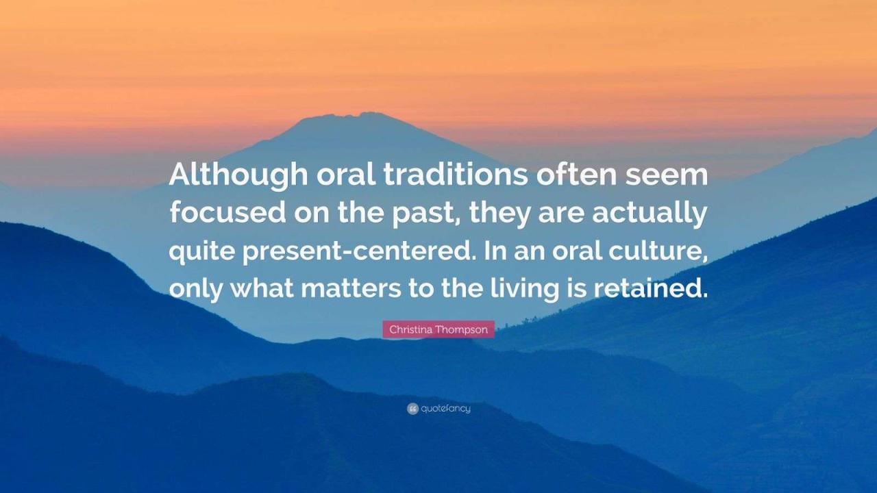 How Oral Traditions Preserve Cultural Identity